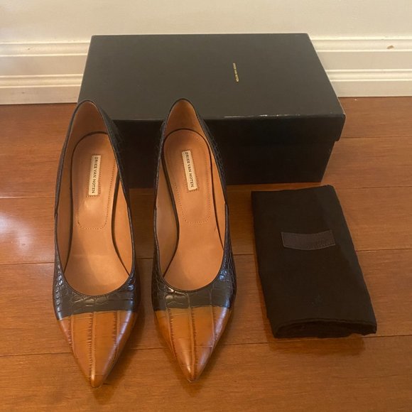 Black/Brown Dries Van Noten Pumps - Picture 4 of 4